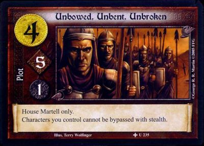 Unbowed, Unbent, Unbroken